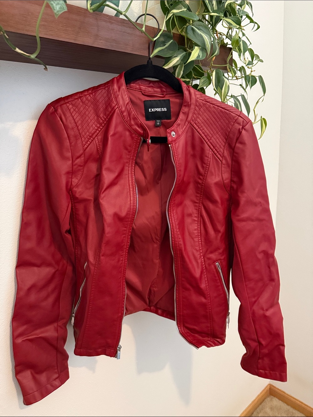 Express Faux Leather Moto Jacket